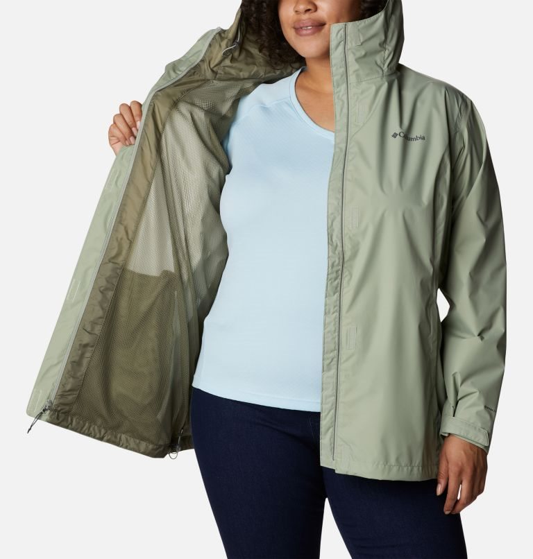 Columbia Arcadia II Jakke Dame Olivengrønne | Plus Size 16905C